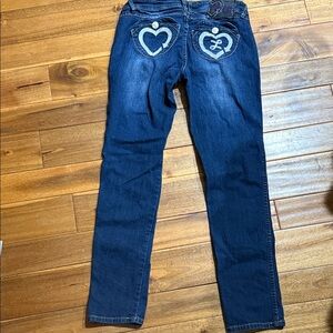 Luxirie by LRG Jeans with embroidered heart pockets